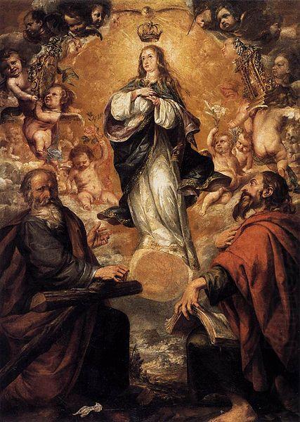 Juan de Valdes Leal Virgin of the Immaculate Conception with Sts Andrew and John the Baptist china oil painting image